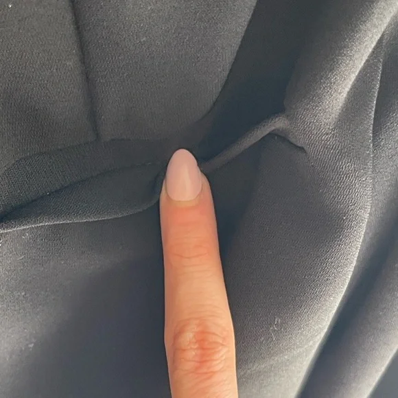 NWT The Kooples BLACK CREPE JUMPSUIT with Silver Chain Neck Detail - Picture 13 of 16